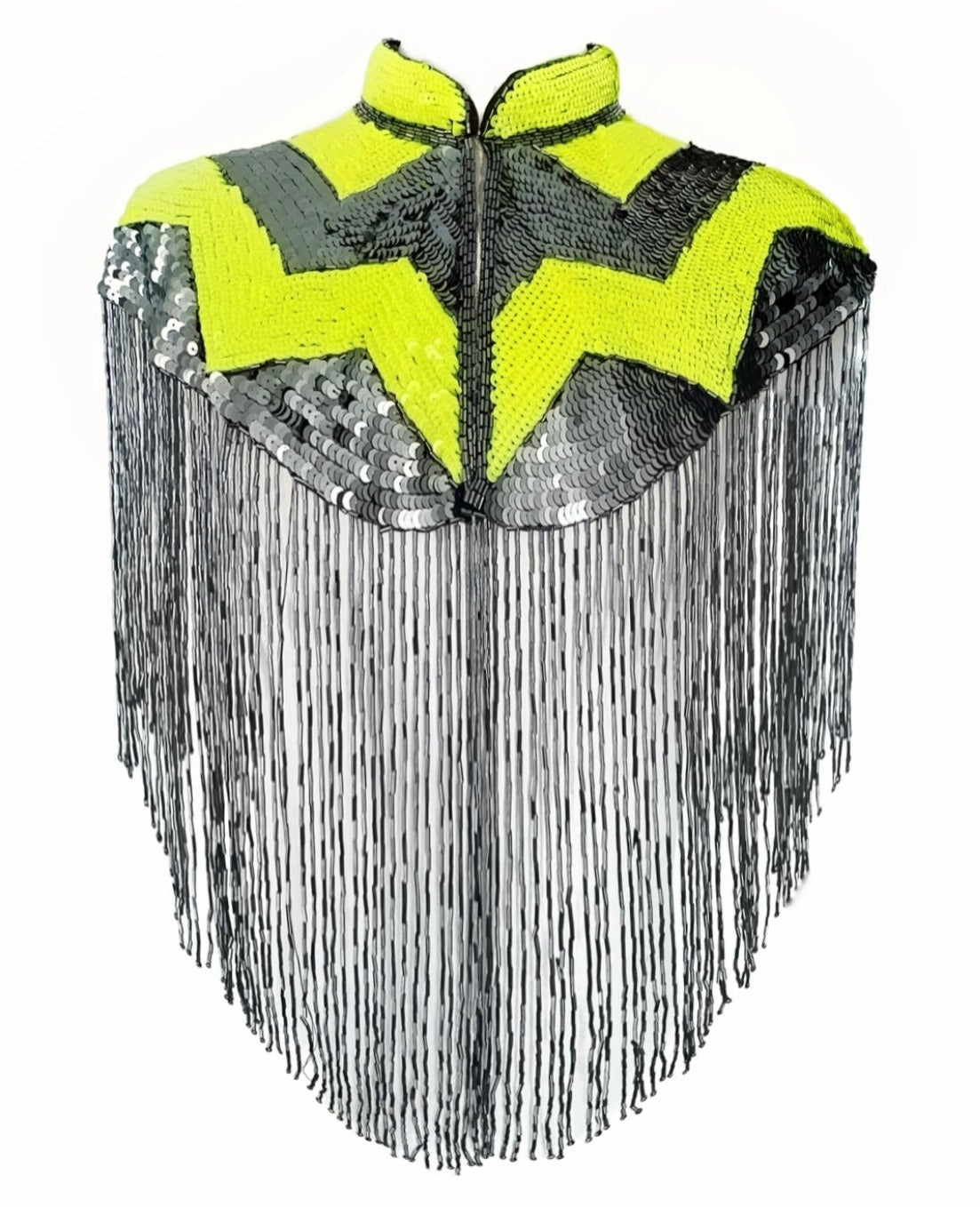 Neon Gunmetal Cape
