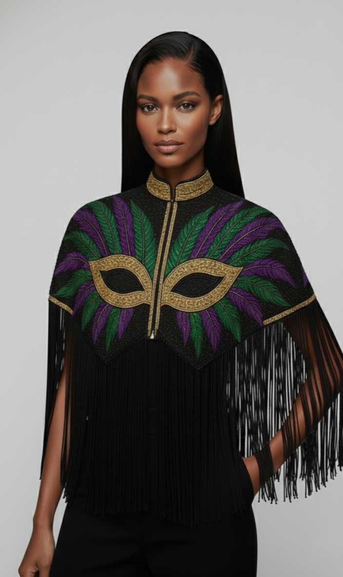 Krewe Masque Cape