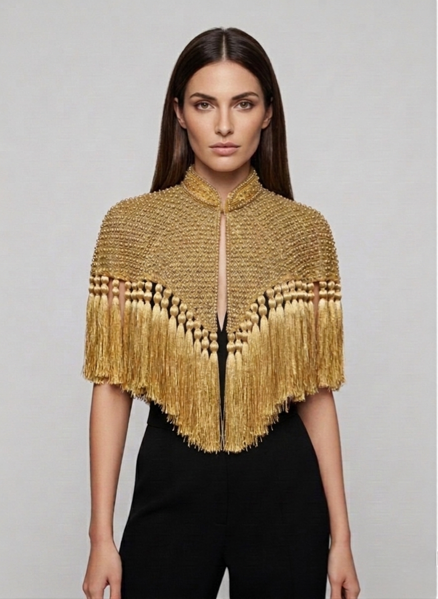 Gold Tassel Cape