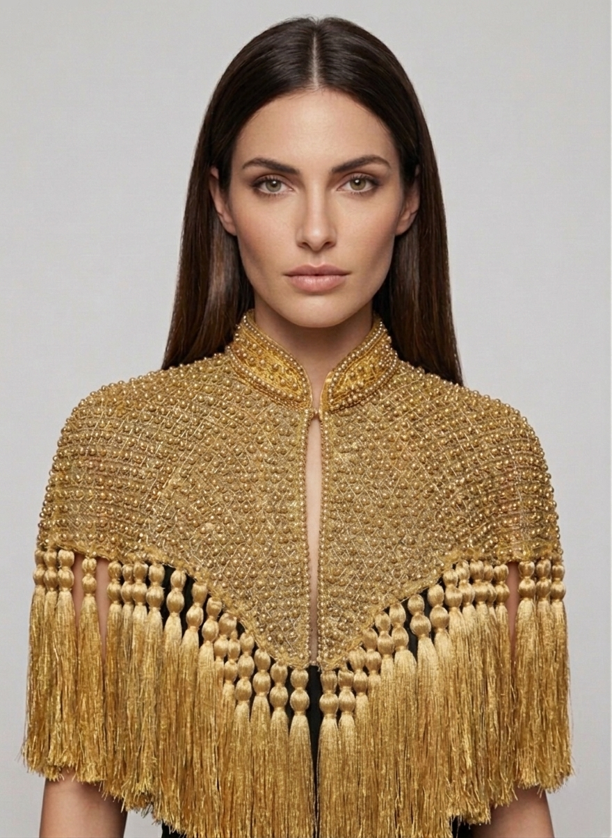 Gold Tassel Cape